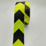 Reflective Tapes - Fluorescent Yellow Black PVC Arrow Reflective Tape